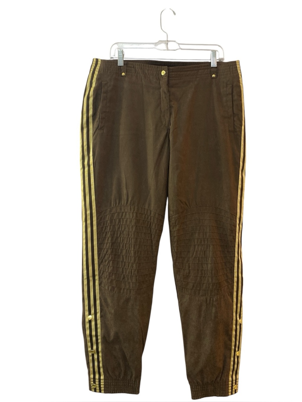 Adidas Missy Elliott Respect M.E. Ultrasuede Joggers‎ Size L Brown/Gold NWT Y2K